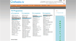 Desktop Screenshot of onradio.lv